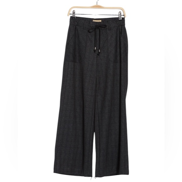 Democracy Abroad Leisure Charcoal Multi Pull on Wide Leg Pant